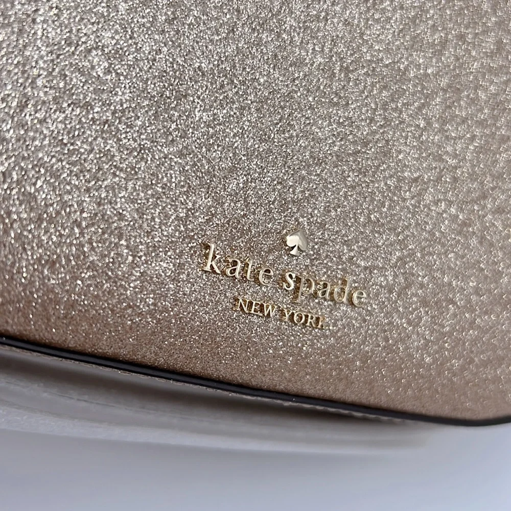 Kate Spade Glimmer Oval Camera Bag Gold